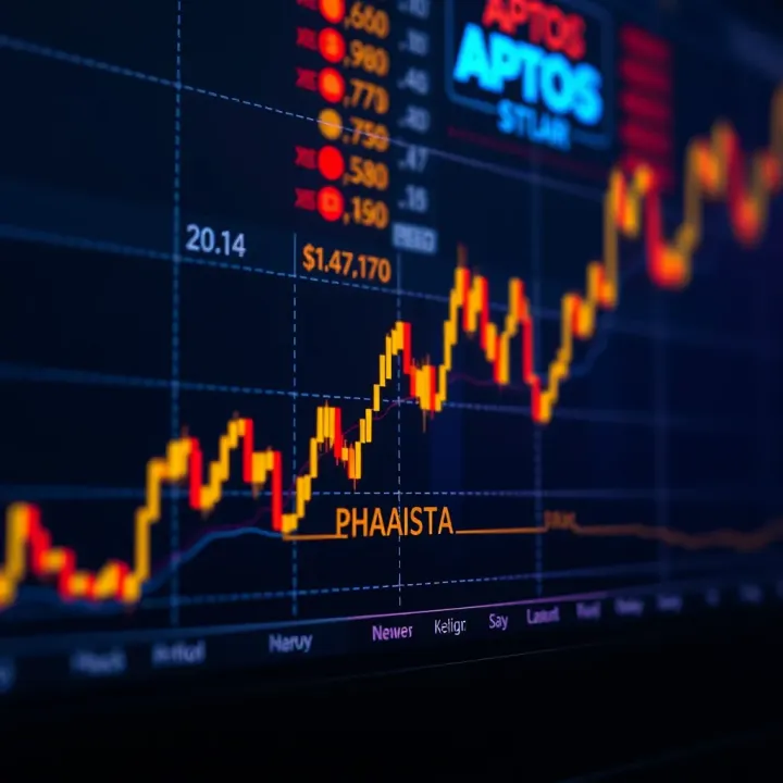 Graph depicting Aptos cryptocurrency price fluctuations and market trends
