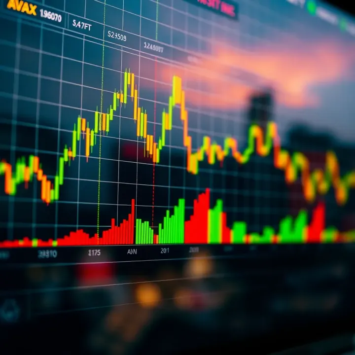 Assessing AVAX Investment Risks and Opportunities for Nigeria Illustration of a digital chart highlighting investment opportunities and risks in AVAX coin
