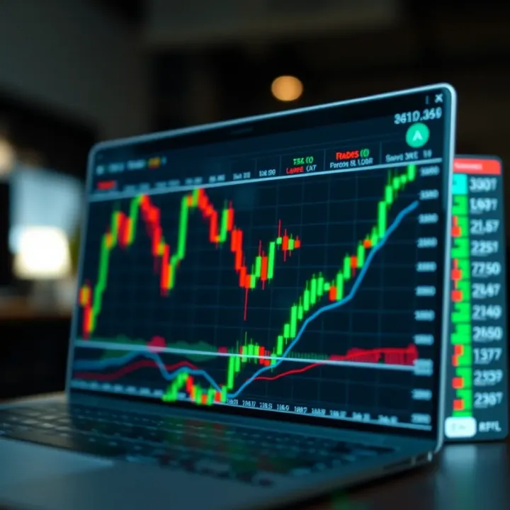 Graph illustrating risk management strategies in forex market