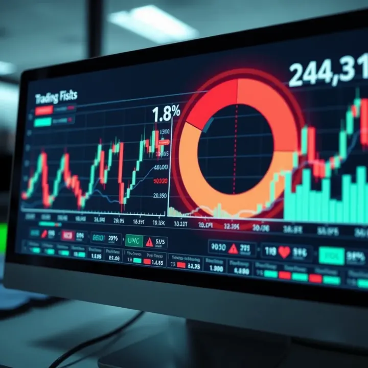 Benefits and Risks in Automated Trading Chart illustrating benefits and risks of automated trading in financial markets