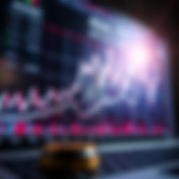 Graph showing upward trend in Cardano's ADA cryptocurrency price with market indicators