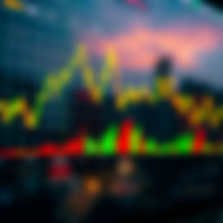 Illustration of a digital chart highlighting investment opportunities and risks in AVAX coin