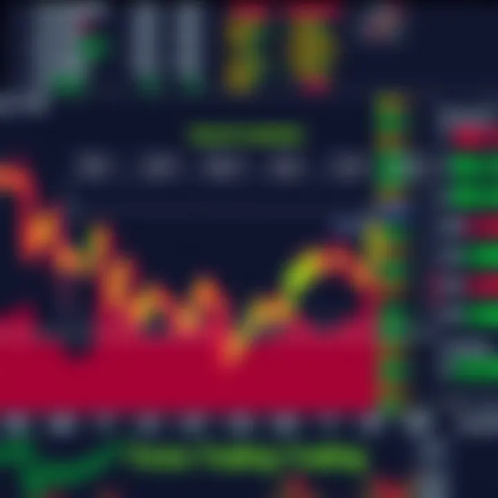 Diagram showing currency pairs and exchange rates in forex trading