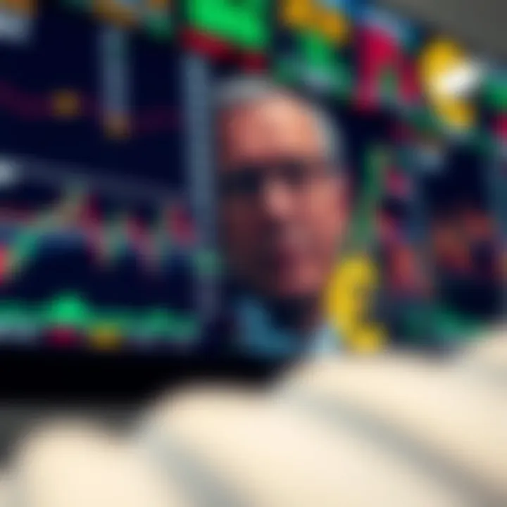 Close-up of financial charts and currency symbols representing global forex market dynamics