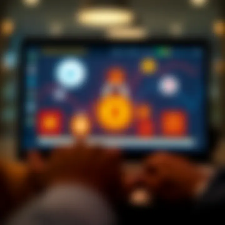 Illustration showing secure online communication with cryptocurrency icons representing safety in digital trading groups