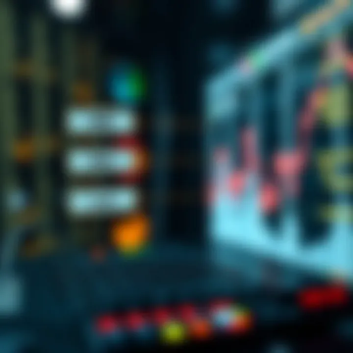 Diagram demonstrating the use of binary charts in computing, highlighting data flow and interpretation techniques