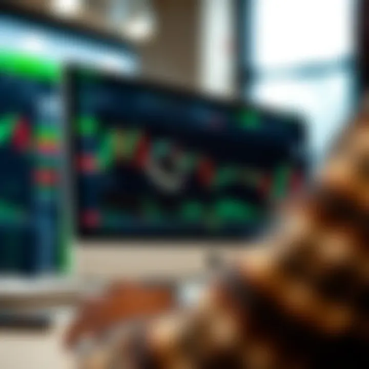 Screenshot showcasing the Binary.com trading platform interface with charts and trading options visible