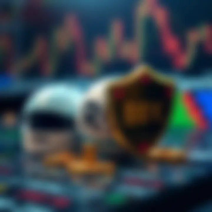 Icons representing regulation, payment methods, and security shield symbolizing safe and trusted binary options brokerage