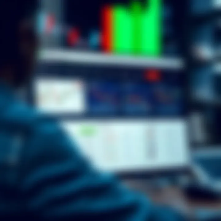 Dashboard showing performance charts and trader profiles on a copy trading platform