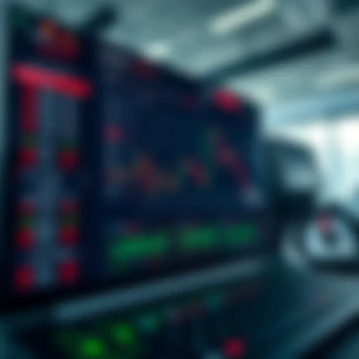 Dashboard interface of a binary options trading platform showing various financial assets and trading options