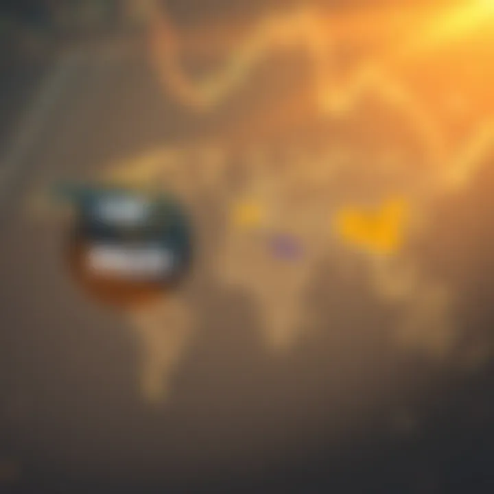 World map highlighting major forex pairs across different regions