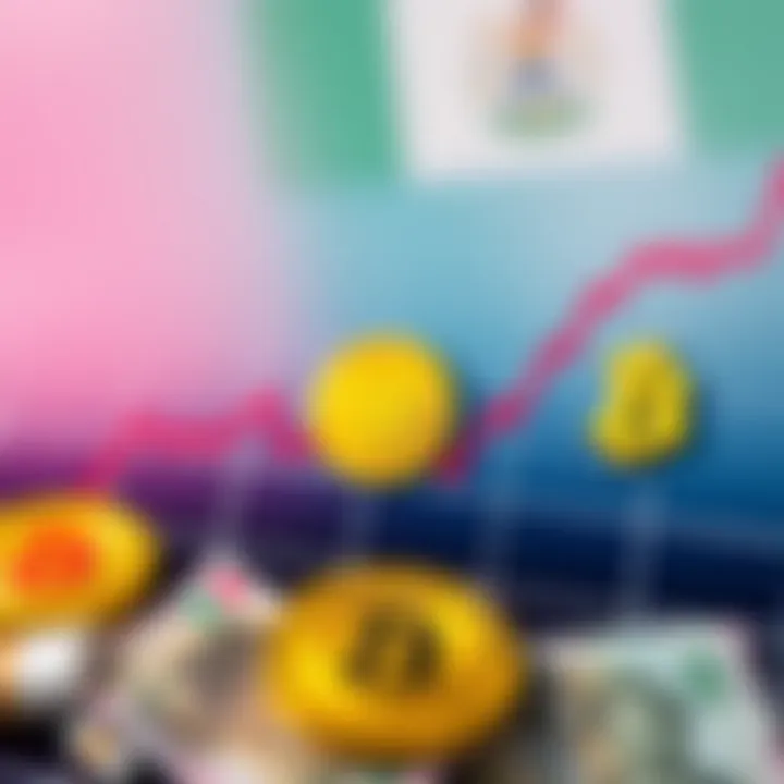 Graph showing Bitcoin price trends with Nigerian currency symbols