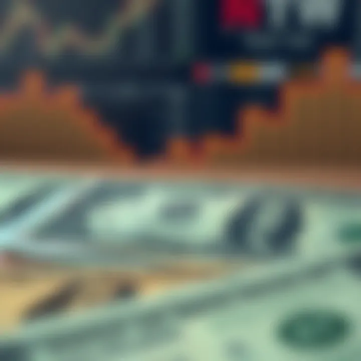 Illustration of economic indicators and government policy impacting currency valuation