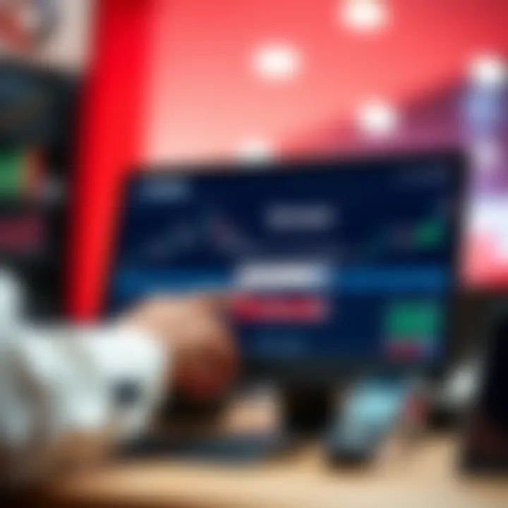 User entering login credentials on Exness.com forex platform interface