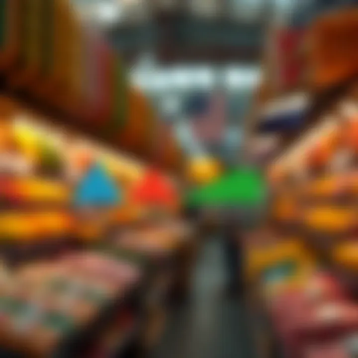 Diagram illustrating characteristics of different market structures including competition levels and number of sellers