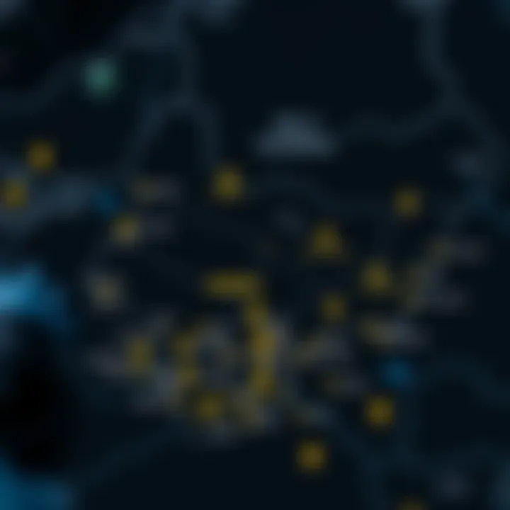 Map of Nigeria highlighting major cities known for gold trading with icons indicating trusted market locations