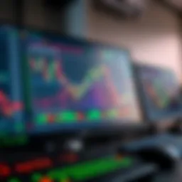 Forex Trading Platform with Essential Tools for Risk Management Trading platform interface displaying forex charts and risk management tools