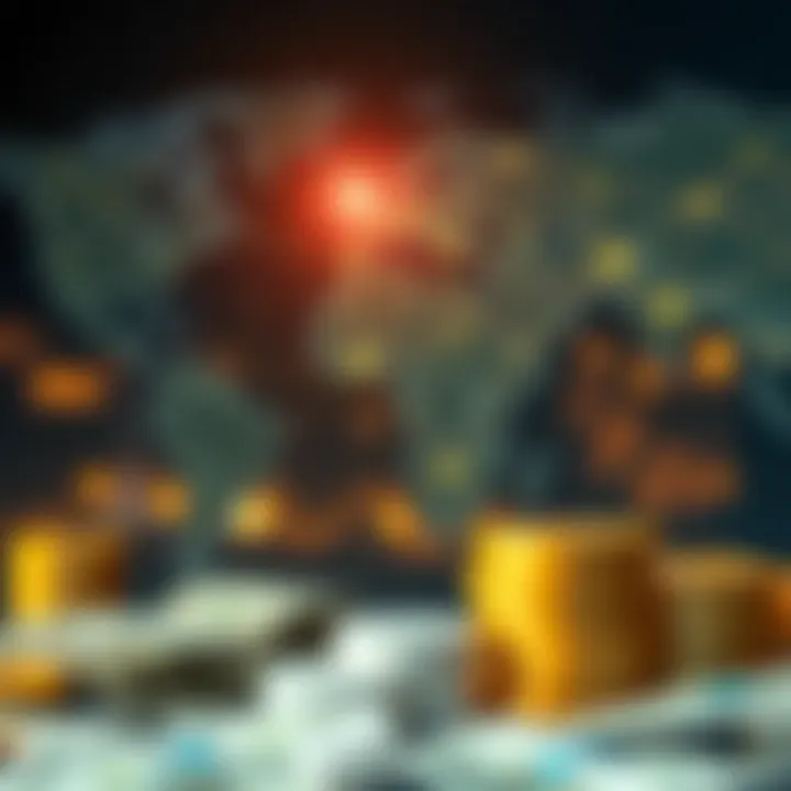 Visual representation of global trade connections focusing on Nigeria and impact of monetary policies