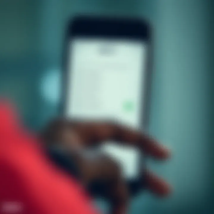 User navigating account setup screen on Deriv trading application on smartphone