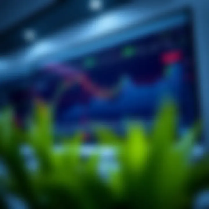Computer screen displaying IQ Option trading platform interface with various charts and trading options