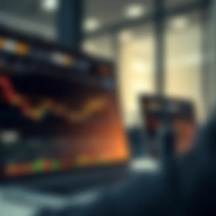 Secure online trading platform interface showing various financial instruments like forex and cryptocurrencies