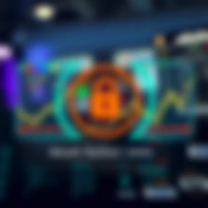 Conceptual graphic of secure payment methods with a focus on managing financial limits