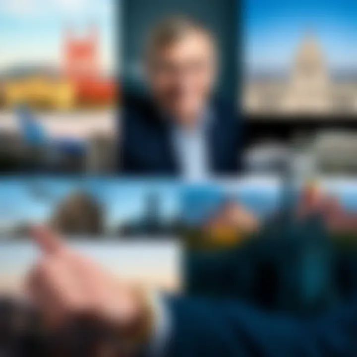 A collage showcasing Steve Mauro’s landmark projects and achievements