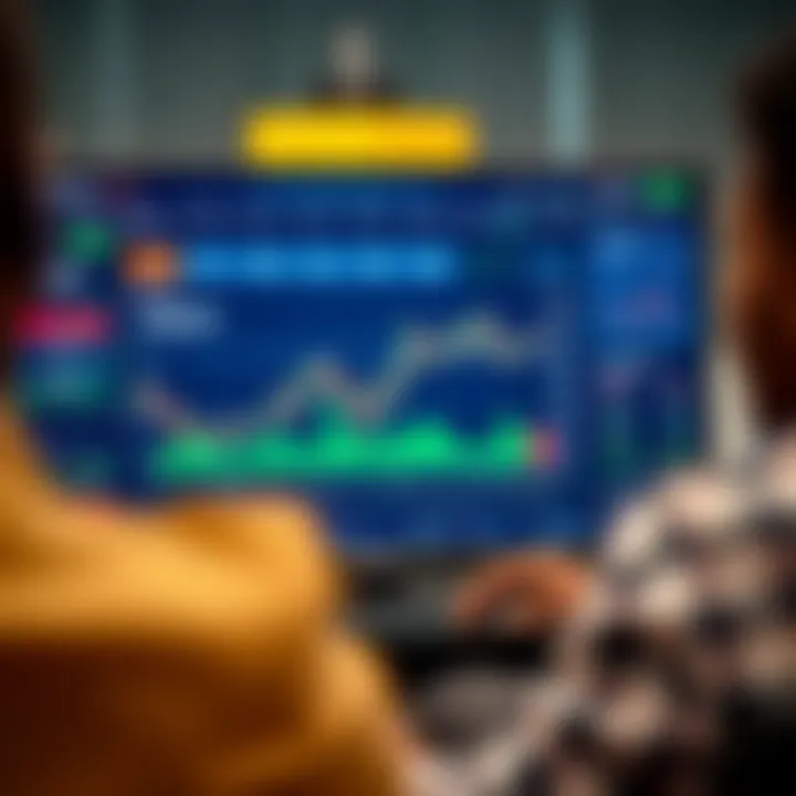 Dashboard of Quotex trading platform showing financial charts and navigation menu