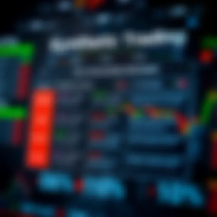 Chart showing benefits and risks associated with synthetic trading in financial markets