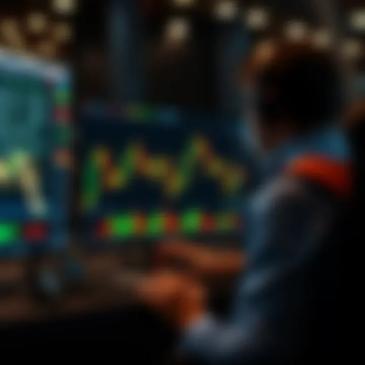 Digital interface displaying automated trading software executing binary options strategies