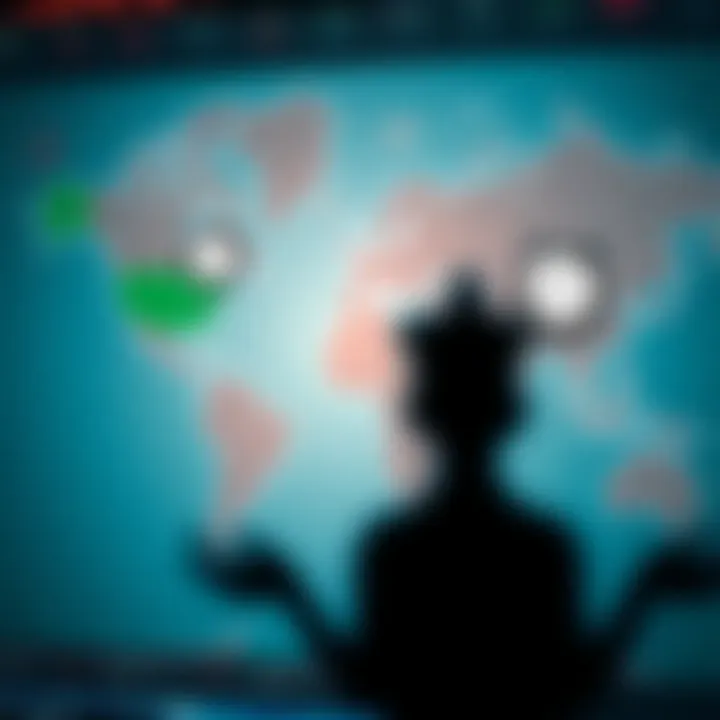 World map highlighting London and Nigeria with clock symbols indicating forex trading session times