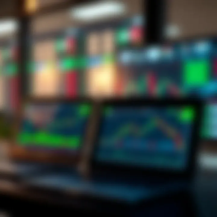 Popular Online Trading Platforms in Nigeria Digital devices displaying Nigerian online trading platforms with financial charts and currency symbols