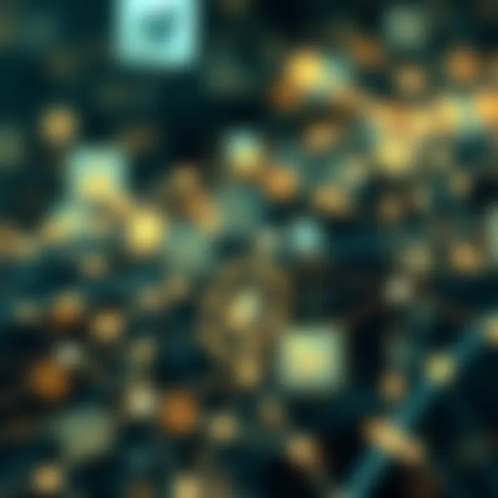Abstract digital network representing global communication connections inspired by Telegram and VKontakte