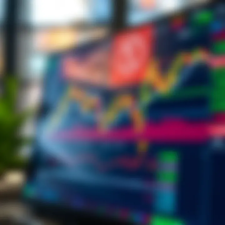 TradingView platform interface showing market charts and technical indicators