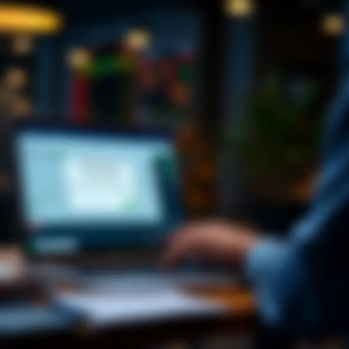 Illustration showing a trader accessing the Windsor Brokers platform on a laptop with bonus notification