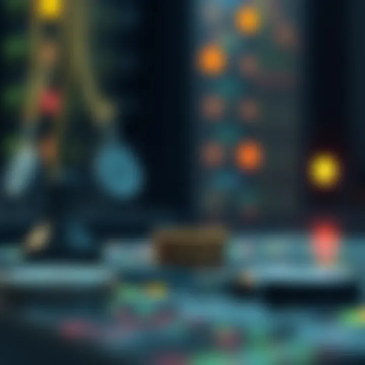 Conceptual illustration of opportunities and risks in cryptocurrency mining