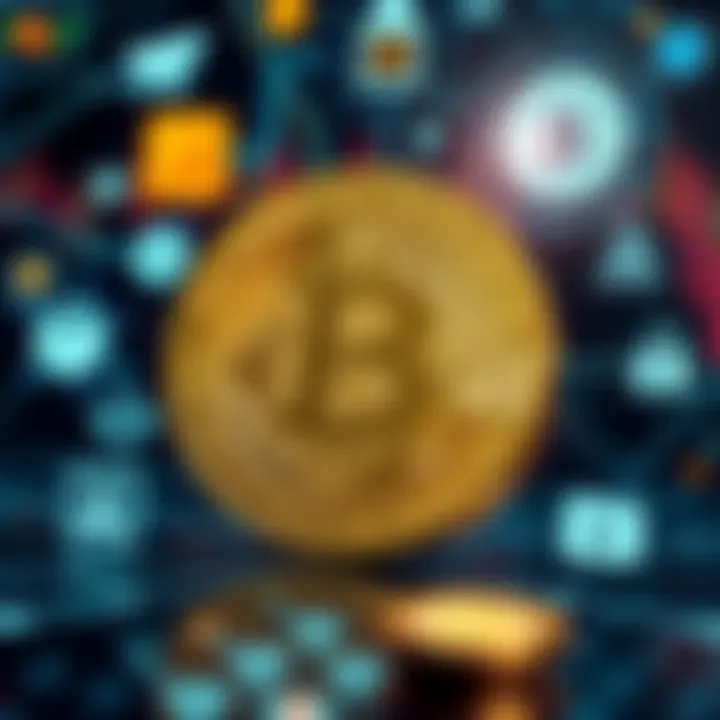 Bitcoin Technology Advances and Regulatory Environment Visual representation of Bitcoin symbol surrounded by digital and regulatory icons