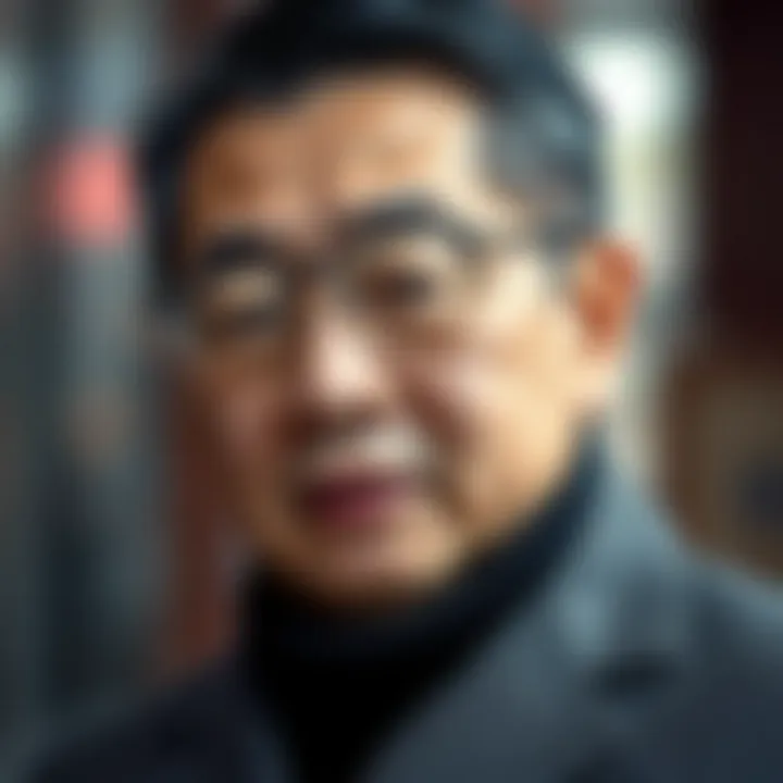 Portrait of Zhong Shanshan highlighting his influence on China's business landscape