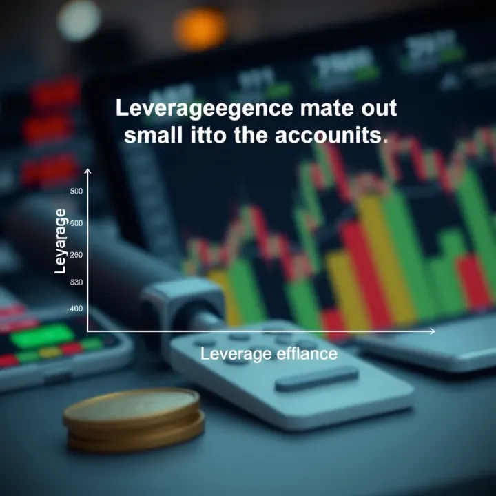 Visual Explanation of Leverage Impact on Small Trading Accounts Diagram illustrating leverage effect on a small trading account balance