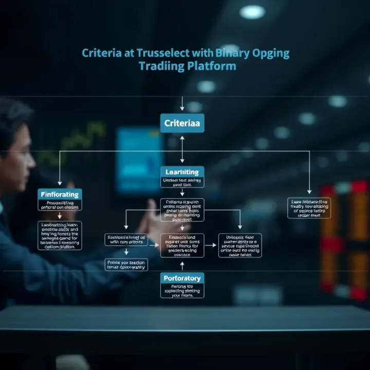 Criteria for Selecting a Trustworthy Binary Options Trading Platform Flowchart illustrating criteria for selecting a secure and reliable binary options trading platform