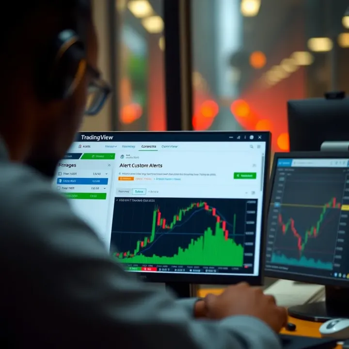 Configuring Custom Alerts on TradingView for Nigerian Market Custom alert configuration window on TradingView for market-specific trading signals