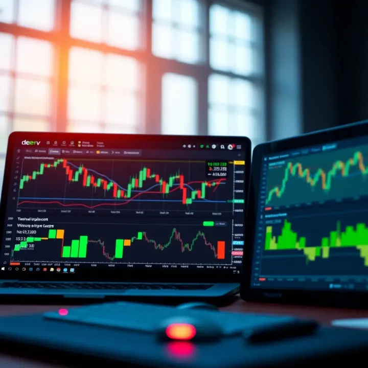 Deriv trading platform showing integration with TradingView charts for enhanced market analysis