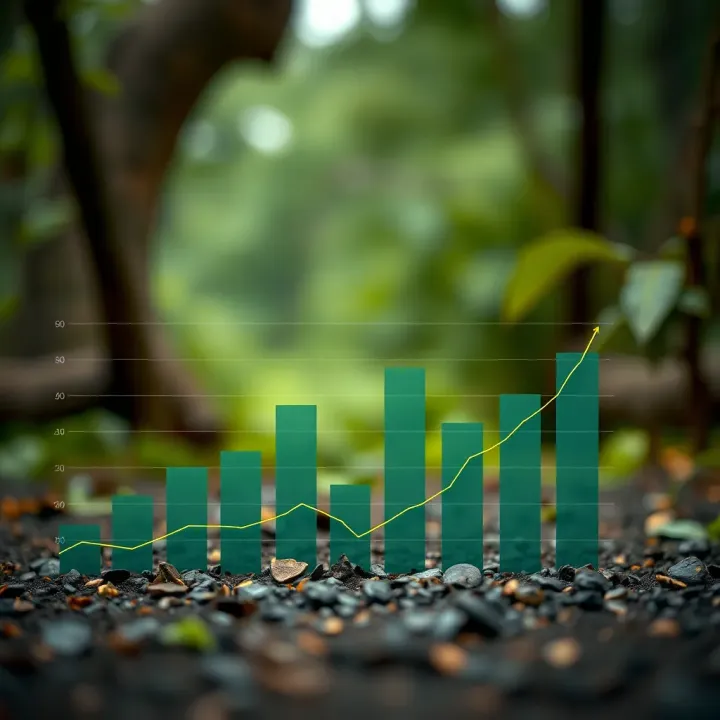 Graph showing economic growth and environmental factors linked to digital mining in Nigeria