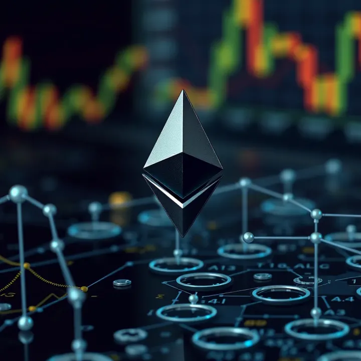 Conceptual visualization of Ethereum blockchain technology and regulatory framework