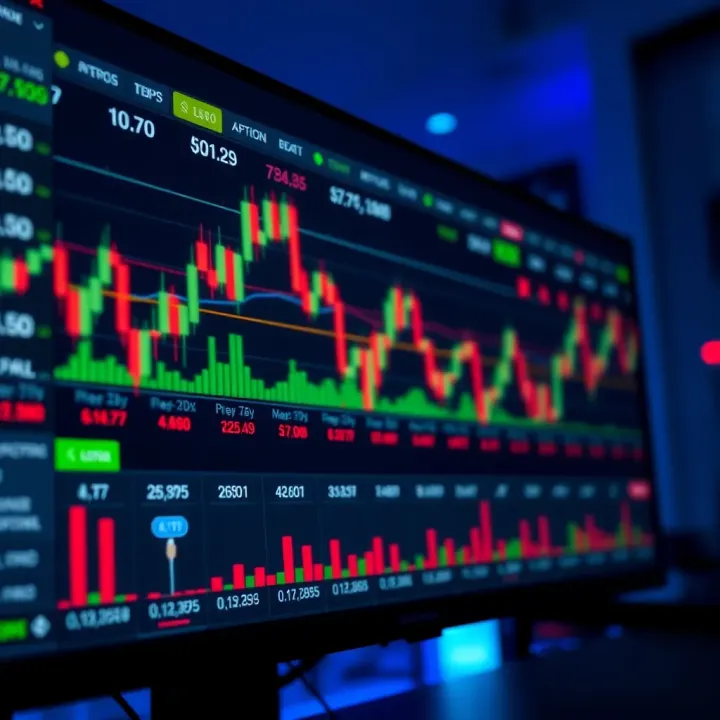 Expert Option trading platform interface displaying charts and trading options