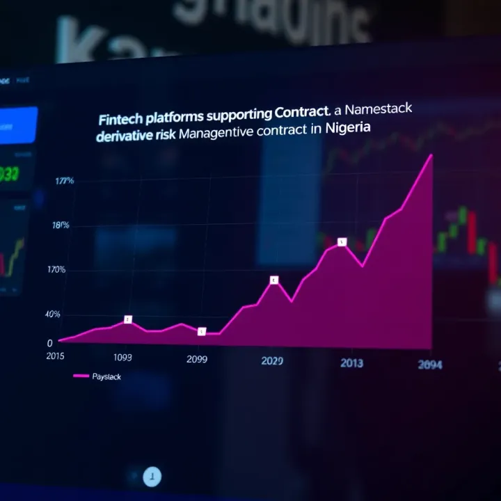 Graph showing the role of fintech platforms like Paystack and OPay in managing financial risk with derivative contracts in Nigeria