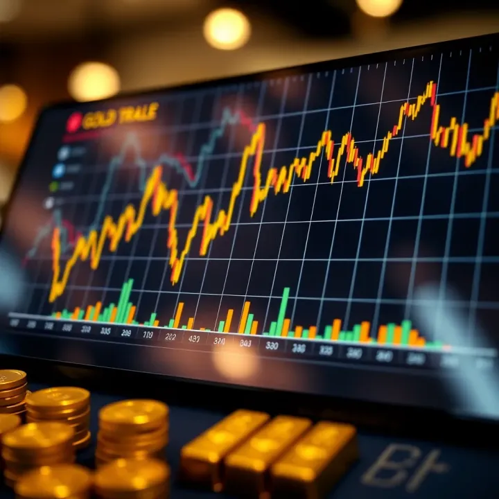 Graph showing the relationship between inflation rates and gold price fluctuations