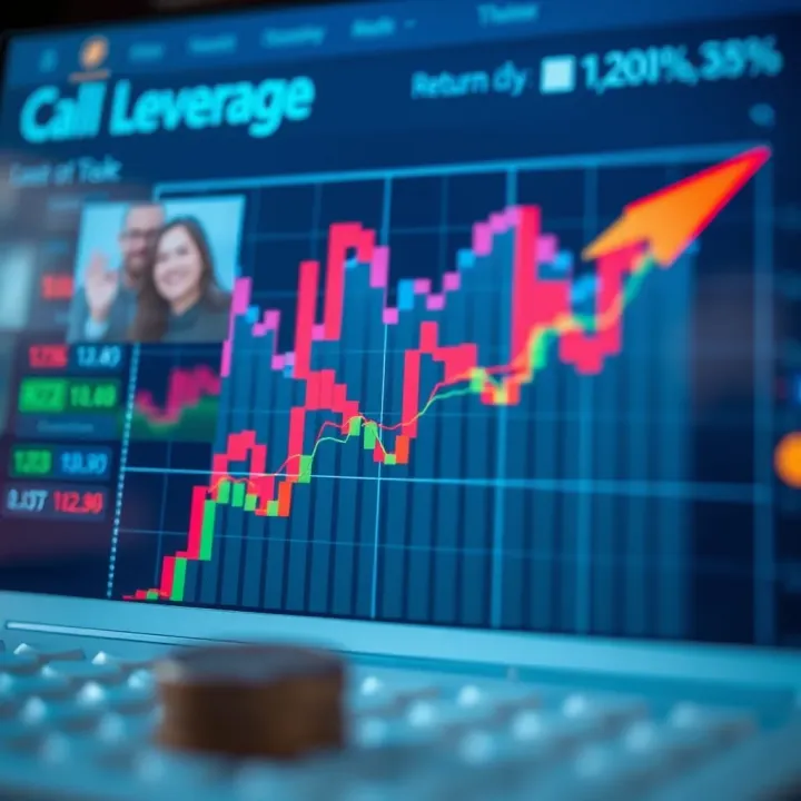 Graph showing impact of leverage on investment returns and risks