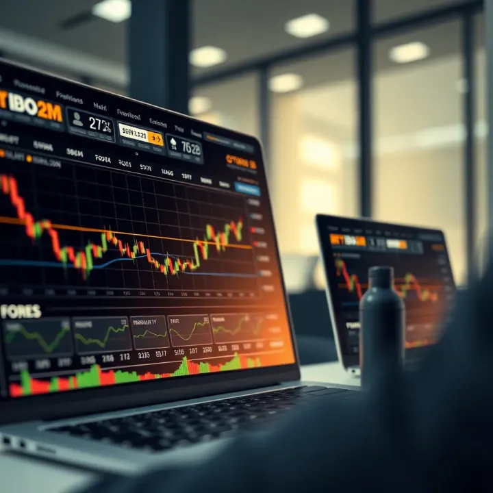 Secure online trading platform interface showing various financial instruments like forex and cryptocurrencies
