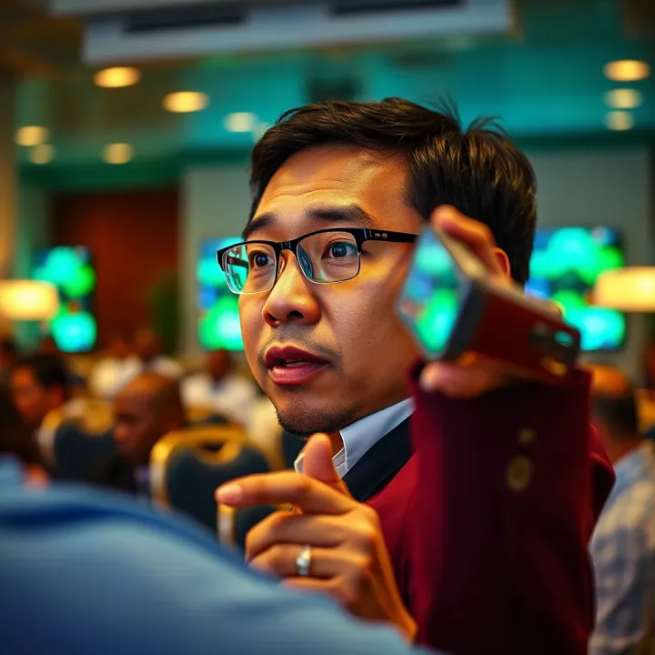 Richard Teng delivering a keynote on fintech innovation and digital transformation in Nigeria